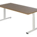 Bureau NPO Pro-Fit instelbaar 180x80cm wit frame noten blad