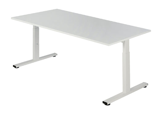 Bureau NPO Pro-Fit instelbaar 180x80cm wit frame wit blad