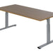 Bureau NPO Pro-Fit instelbaar 200x100cm alu frame noten blad
