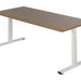 Bureau NPO Pro-Fit instelbaar 200x100cm wit frame noten blad