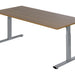 Bureau NPO Pro-Fit vast 200x100cm alu frame noten blad