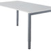 Bureau NPO Fyra instelbaar 200x100cm alu frame wit blad