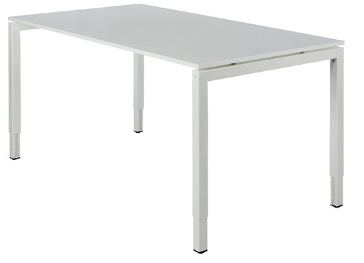 Bureau NPO Fyra instelbaar 200x100cm wit frame wit blad