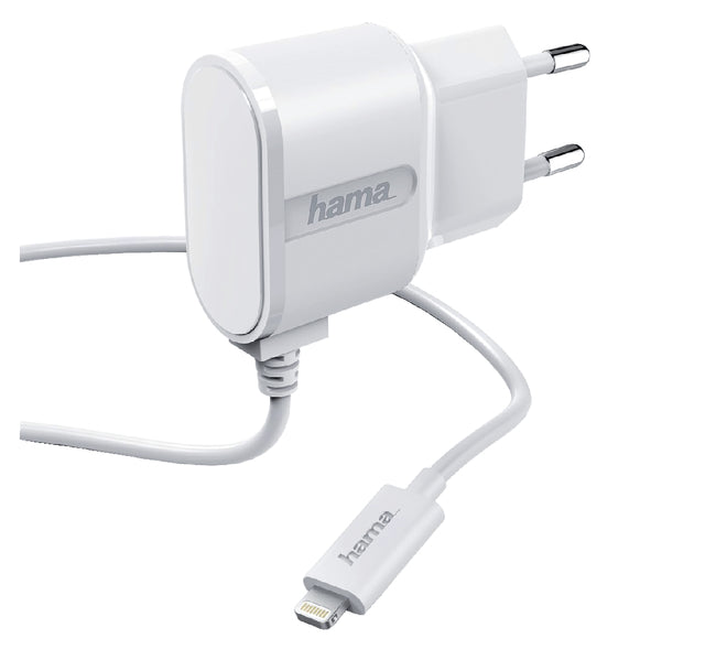 Oplader Hama USB-Lightning 1A 1 meter wit