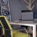 Bureau NPO Fyra instelbaar 120x80cm wit frame noten blad