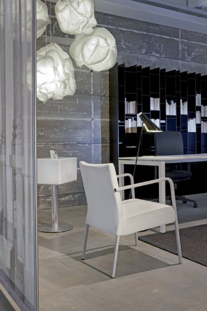 Bureau NPO Fyra vaste hoogte 120x80cm wit frame wit blad