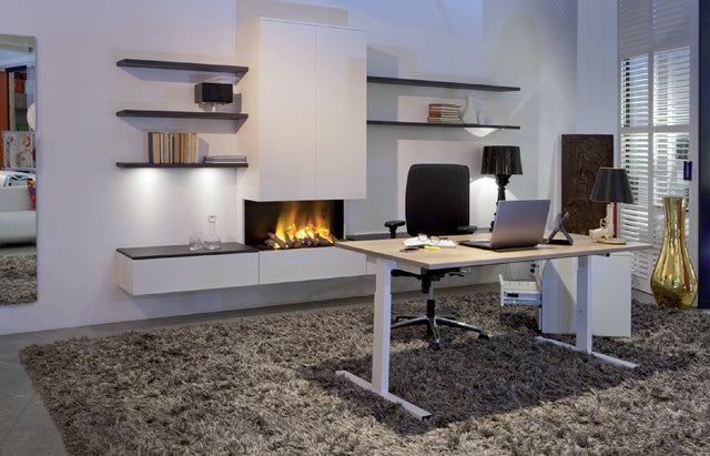 Bureau NPO Pro-Fit vast 120x80cm wit frame eiken blad