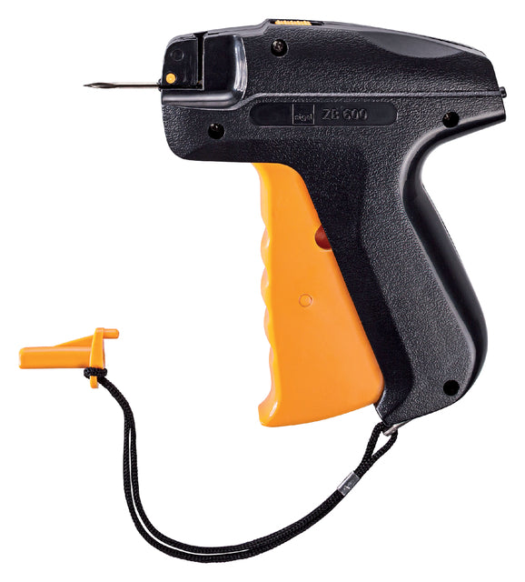 Schietpistool Sigel kunststof met naald zwart/oranje