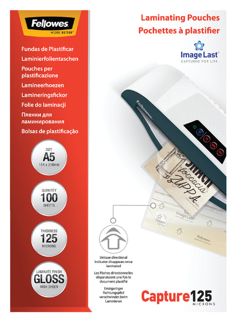 Lamineerhoes Fellowes A5 2x125micron 100stuks