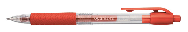 Gelschrijver Quantore grip drukknop 0.7mm rood (per 12 stuks)