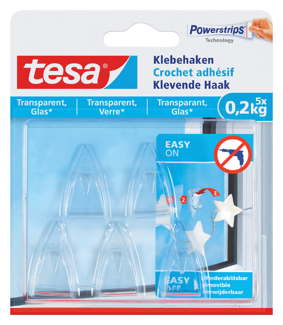 Klevende haak Tesa transparant 0.2kg