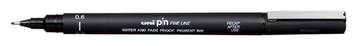 Fineliner Uni-ball Pin 0,6mm zwart (per 12 stuks)