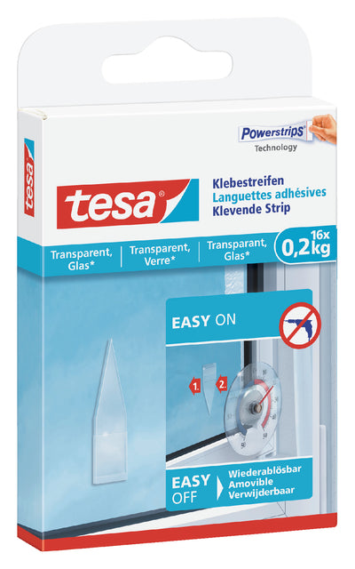 Dubbelzijdige powerstrip Tesa transparant 0.2kg