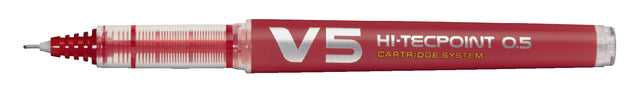 Rollerpen PILOT begreen Hi-Tecpoint V5 0,3mm rood (per 10 stuks)