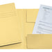 Dossiermap Esselte folio 3 kleppen manilla 275gr geel (per 50 stuks)
