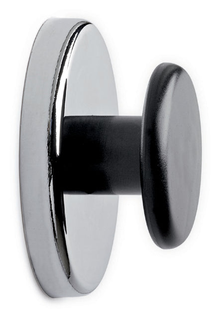 Magneet met knop MAUL 65mm trekkracht 12kg chroom/zwart