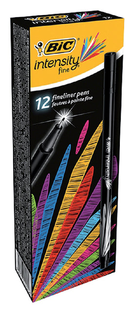 Fineliner Bic Intensity 0.4mm zwart (per 12 stuks)