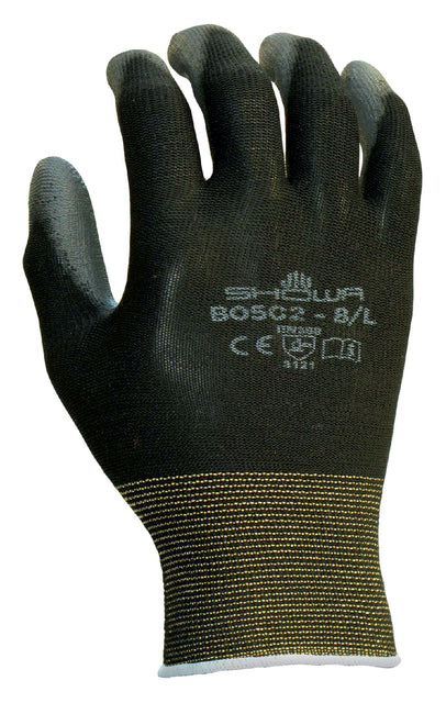 Handschoen Showa B0502 grip nylon zwart 7/small