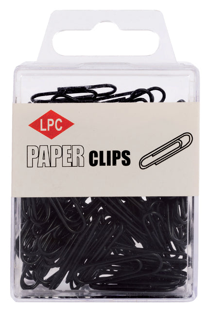 Paperclip LPC 28mm 100stuks zwart