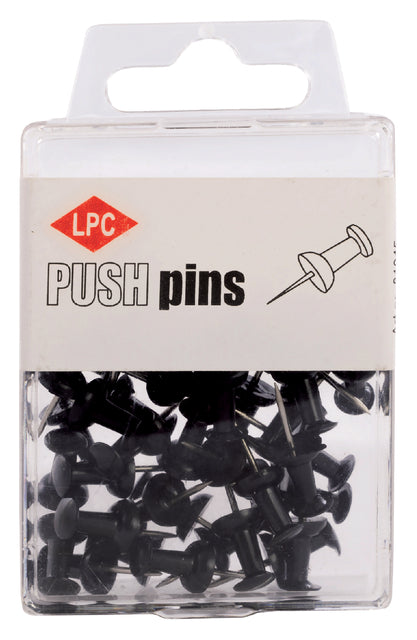 Push pins LPC 40stuks zwart