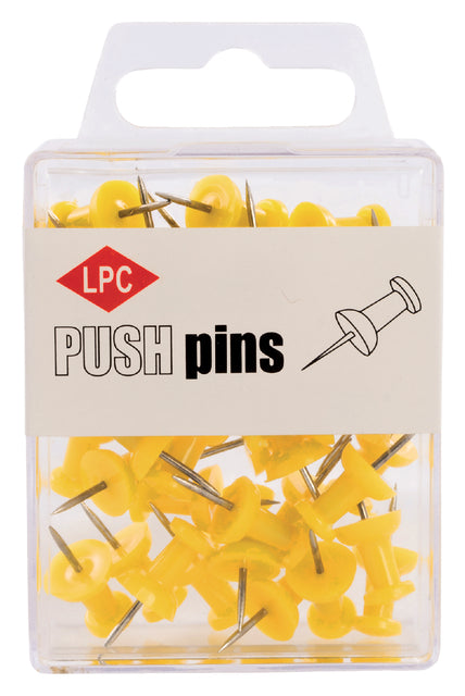 Push pins LPC 40stuks geel