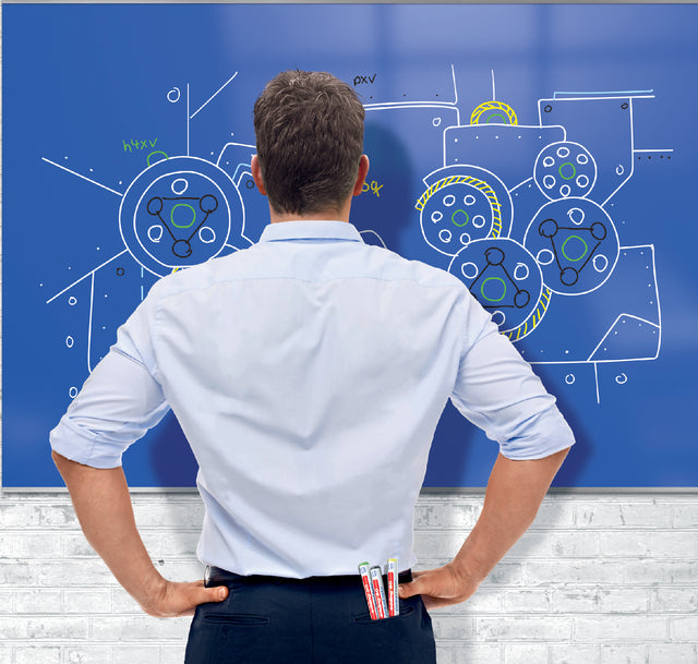 Viltstift edding 90 glasbord wit (per 10 stuks)