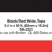 Etiket Brother DK-22251 62mm 15-meter zwart/rood