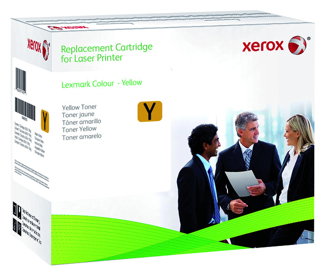Tonercartridge Xerox alternatief tbv Lexmark C540H2YG geel