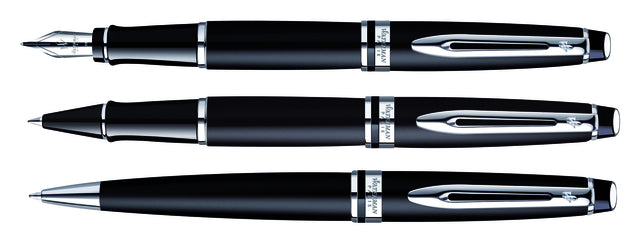 Rollerpen Waterman Expert matt black CT fijn