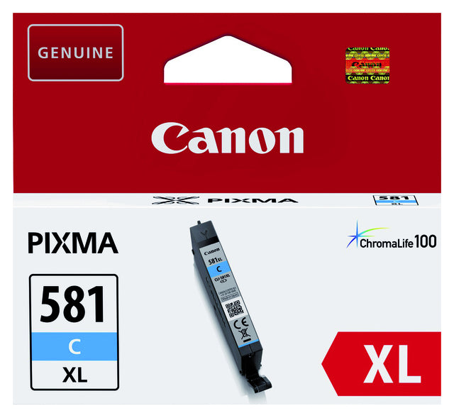 Inktcartridge Canon CLI-581XL blauw HC