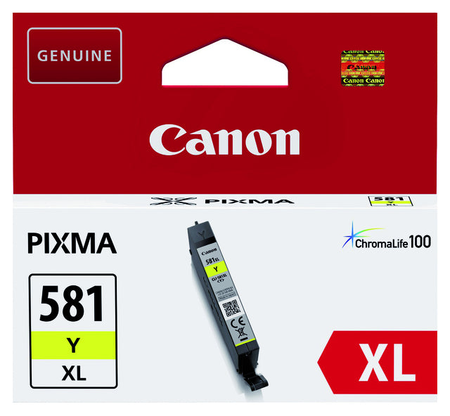 Inkcartridge Canon CLI-581XL geel HC