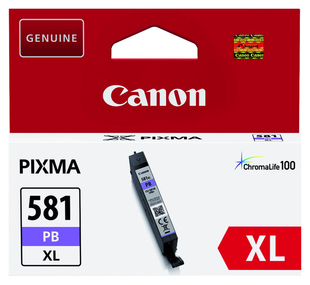 Inktcartridge Canon CLI-581XL foto blauw HC