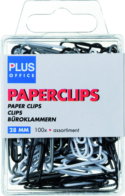 Paperclip Budget blister 28mm assorti (per 10 stuks)