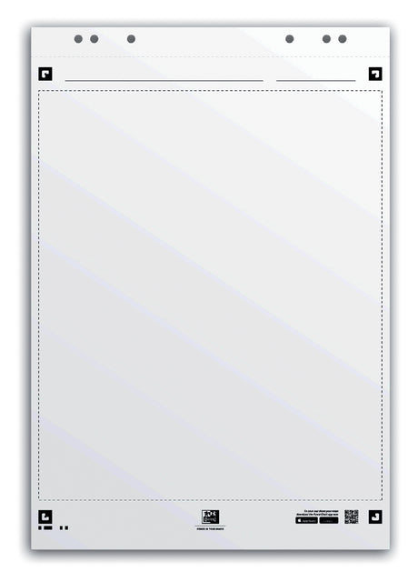Flipoverpapier Oxford smart 65x98cm. blanco 90gram 20vel (per 3 stuks)