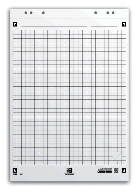 Flipoverpapier Oxford smart 65x98cm. ruit 90gram 20vel (per 3 stuks)