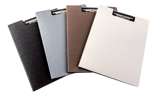 Klembordmap LPC Elegance Flex A4 met 120mm draadklem kiezel