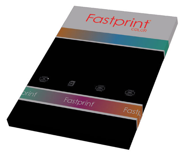 Kopieerpapier Fastprint A4 120gr zwart 100vel