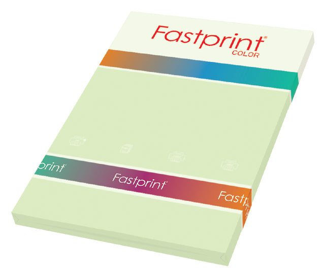 Kopieerpapier Fastprint A4 80gr lichtgroen 100vel