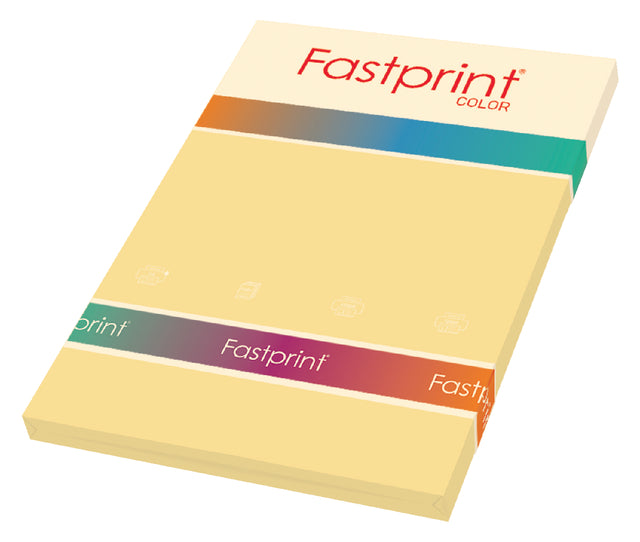 Kopieerpapier Fastprint A4 160gr donkerchamois 50vel