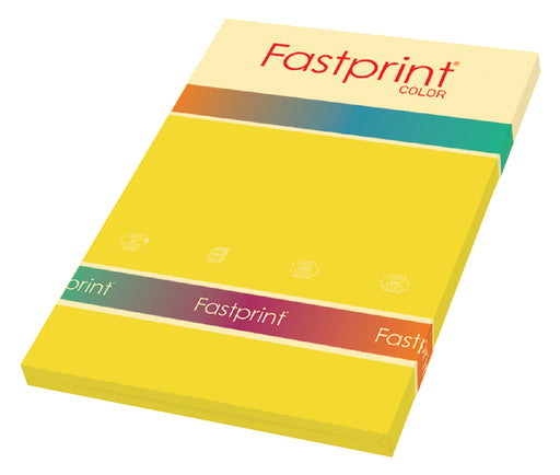 Kopieerpapier Fastprint A4 120gr diepgeel 100vel