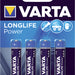 Batterij Varta Longlife Power 4xAAA