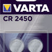 Batterij Varta knoopcel CR2450 lithium blister à 2stuk