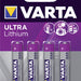 Batterij Varta Ultra lithium 4xAAA