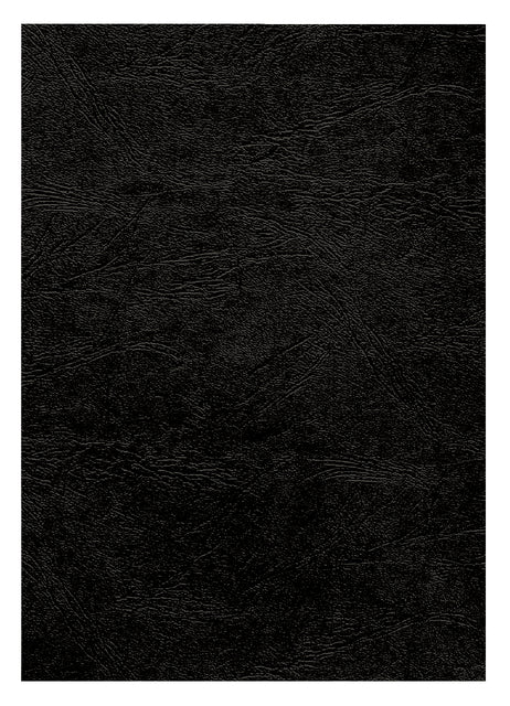 Voorblad Fellowes A4 lederlook zwart 25stuks