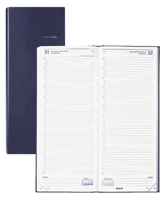 Agenda 2023 Brepols Saturnus Lima 1dag/1pagina lang blauw