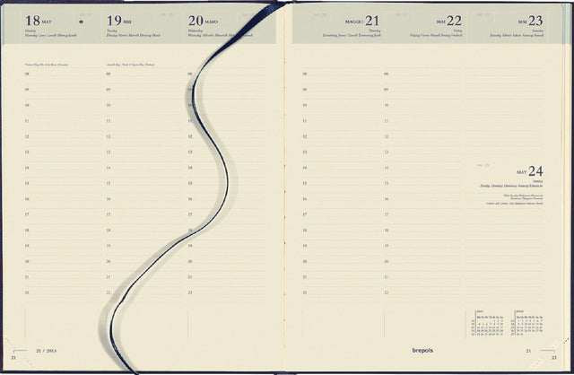 Agenda 2023 Brepols Concorde Lima 7dag/2pagina's blauw