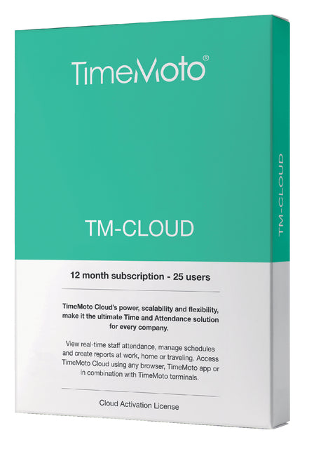 TimeMoto TM-CLOUD 25 user subscribtion
