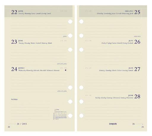 Agendavulling 2023 Brepols Brefax 17 7dag/2pagina's