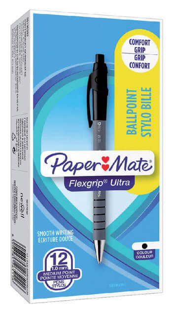 Balpen Paper Mate Flexgrip Ultra zwart medium