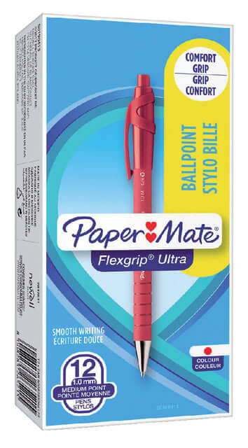 Balpen Paper Mate Flexgrip Ultra rood medium